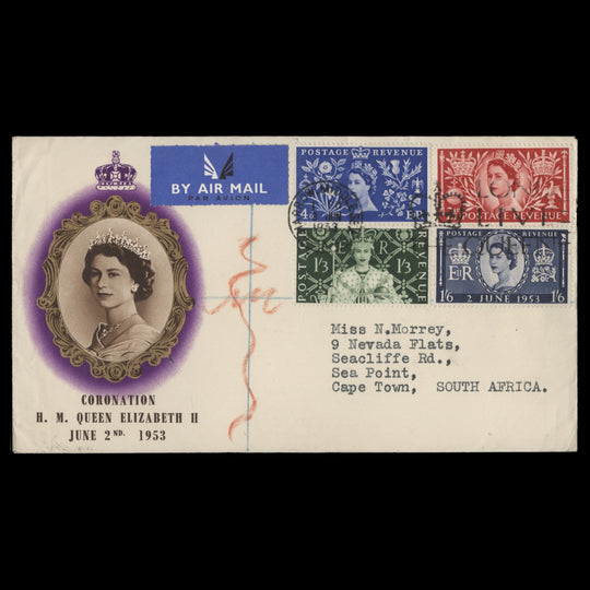 Great Britain 1953 Coronation first day cover, HARROGATE