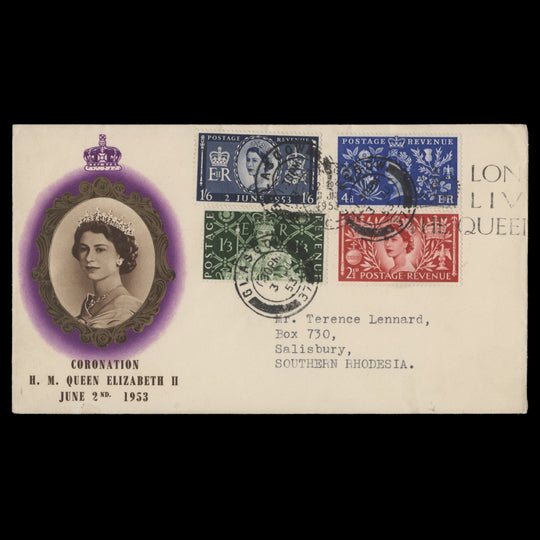 Great Britain 1953 Coronation first day cover, GLASGOW