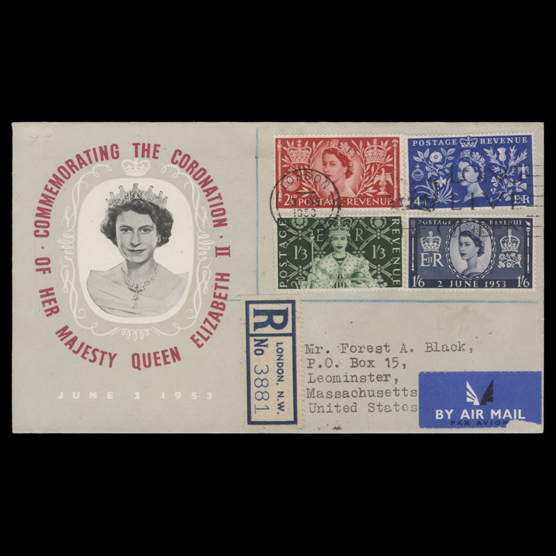 Great Britain 1953 Coronation first day cover, LONDON