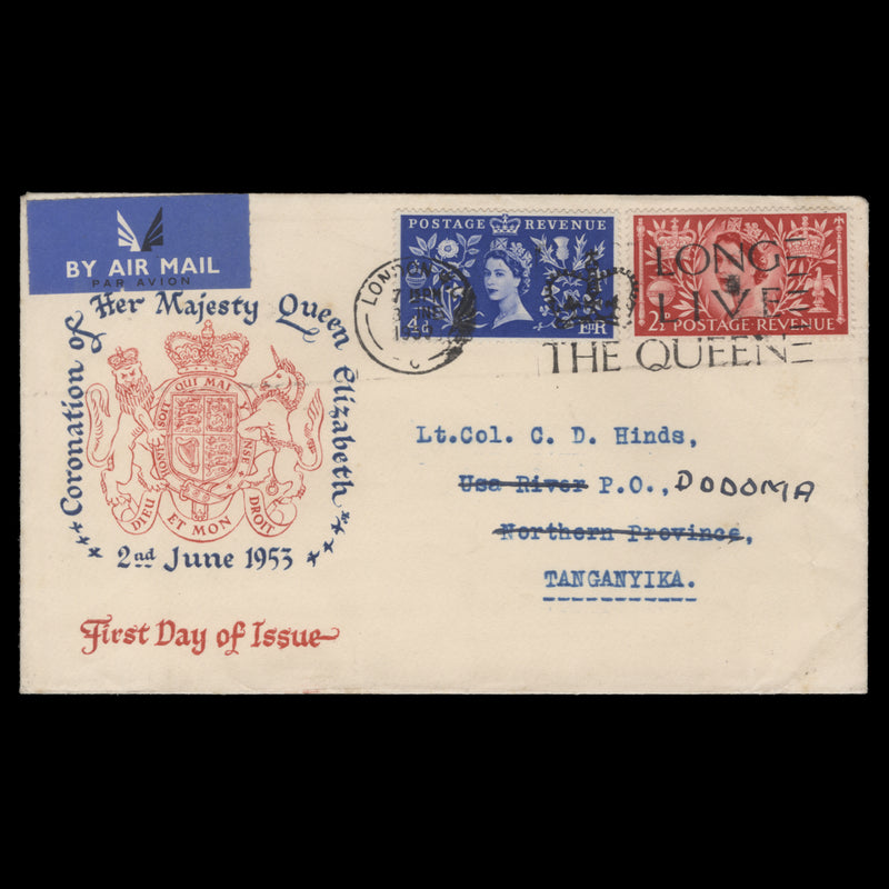 Great Britain 1953 Coronation first day cover, LONDON WC