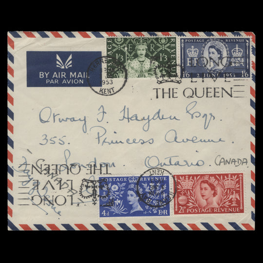 Great Britain 1953 Coronation first day cover, HERNE BAY