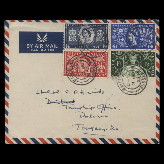 Great Britain 1953 Coronation first day cover, MAYFIELD
