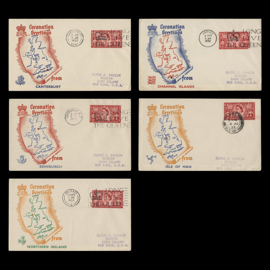 Great Britain 1953 Coronation first day covers