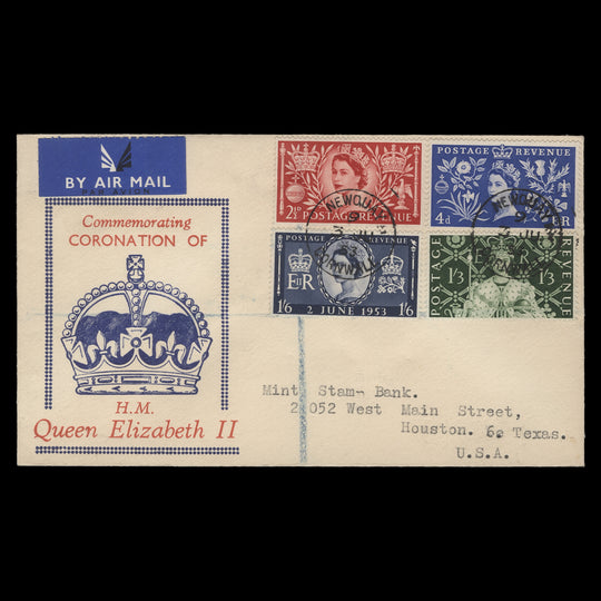 Great Britain 1953 Coronation first day cover, NEWQUAY
