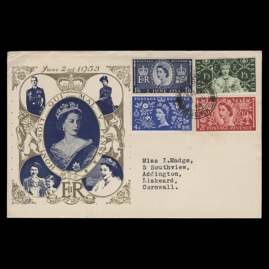 Great Britain 1953 Coronation first day cover, WINDSOR