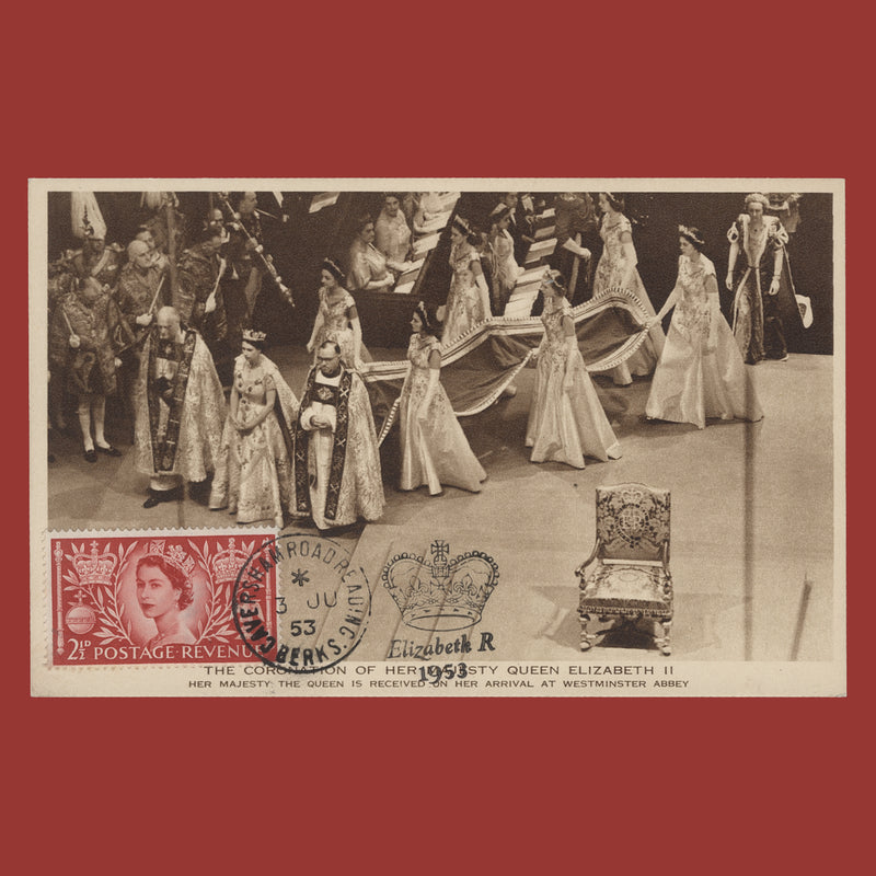 Great Britain 1953 (FDC) 2½d Coronation, CAVERSHAM ROAD
