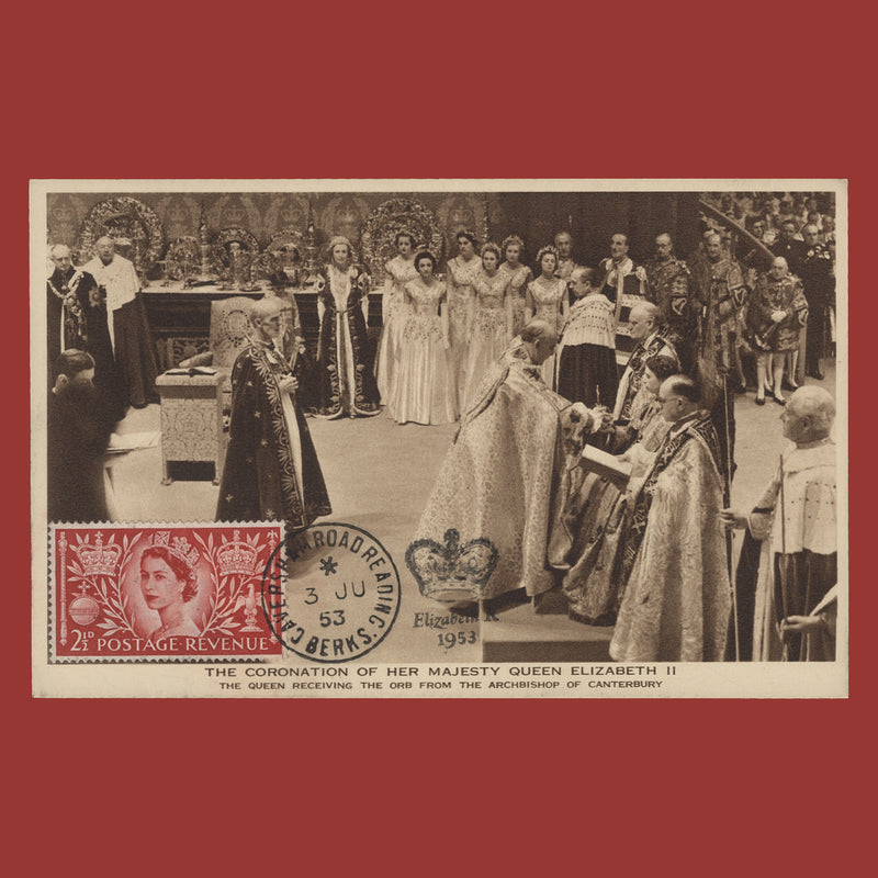 Great Britain 1953 (FDC) 2½d Coronation, CAVERSHAM ROAD