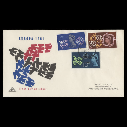 Great Britain 1961 CEPT first day cover, CAMBERLEY