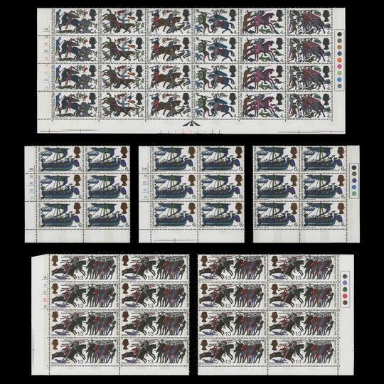 Great Britain 1966 (MNH) Hastings phosphor cylinder and traffic light blocks