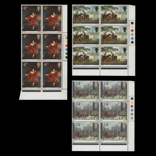 Great Britain 1967 (MNH) British Paintings traffic light blocks