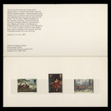 Great Britain 1967 British Paintings presentation folder