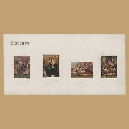 Great Britain 1967 Christmas perforated essays