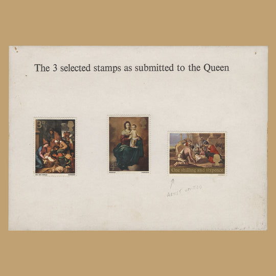 Great Britain 1967 Christmas perforated proofs