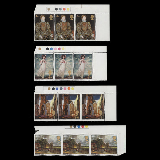 Great Britain 1968 (MNH) British Paintings traffic light strips