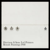 Great Britain 1968 British Paintings presentation folder