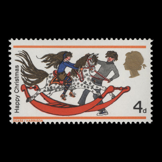 Great Britain 1968 (Variety) 4d Christmas missing phosphor