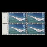 Great Britain 1969 (Variety) 4d Concorde block with oil slick flaw