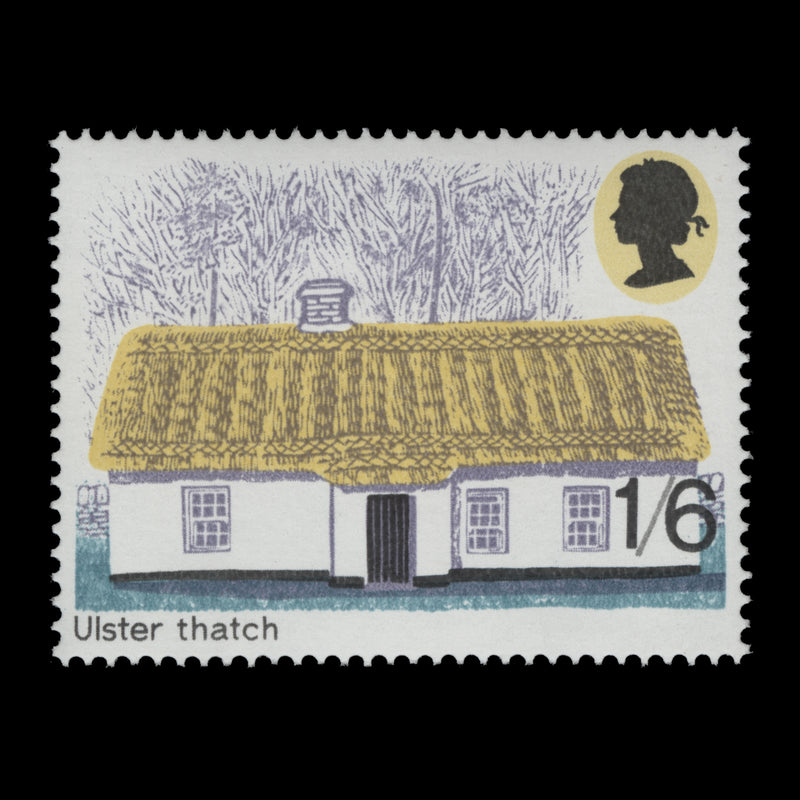 Great Britain 1970 (Variety) 1s6d Rural Architecture missing phosphor