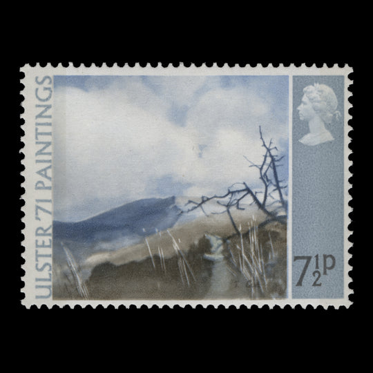 Great Britain 1971 (Variety) 7½p Deer's Meadow missing pale olive-grey