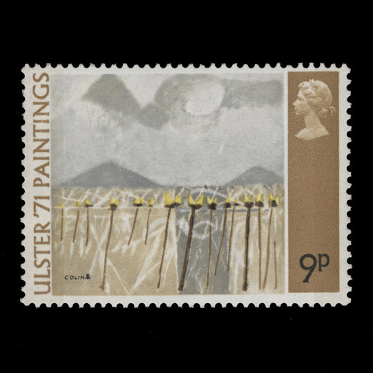 Great Britain 1971 (Variety) 9p Sileve na Brock missing orange