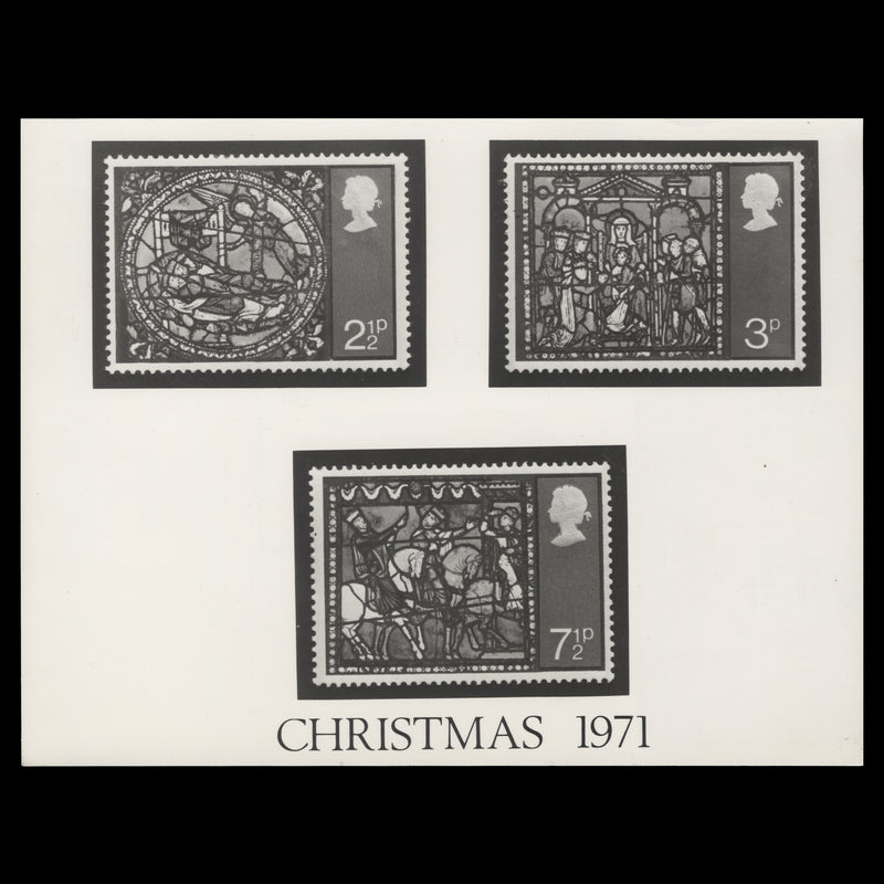 Great Britain 1971 Christmas photographic placard