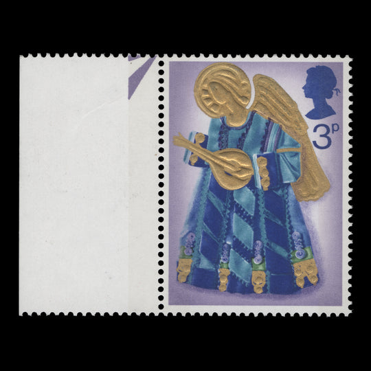 Great Britain 1972 (Variety) 3p Christmas missing red-brown