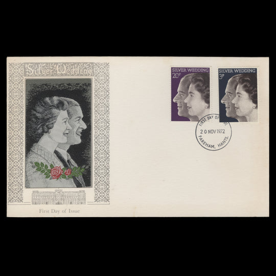 Great Britain 1972 Royal Silver Wedding first day cover, FAREHAM