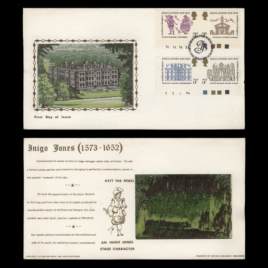 Great Britain 1973 Inigo Jones first day cover, EDINBURGH