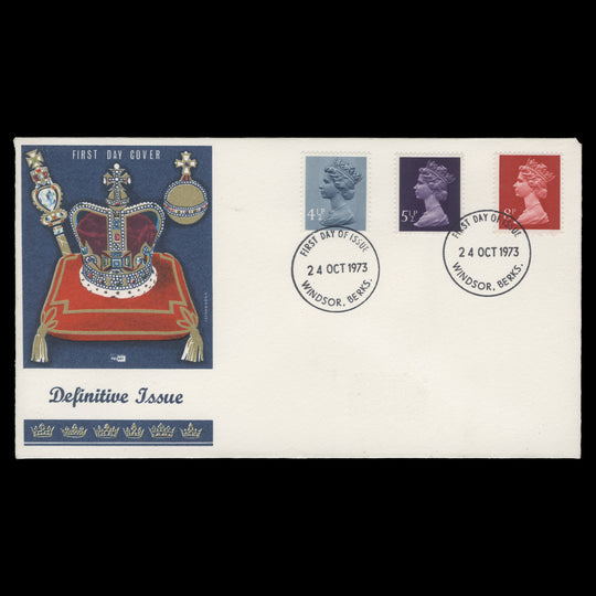 Great Britain 1973 Definitives first day cover, WINDSOR