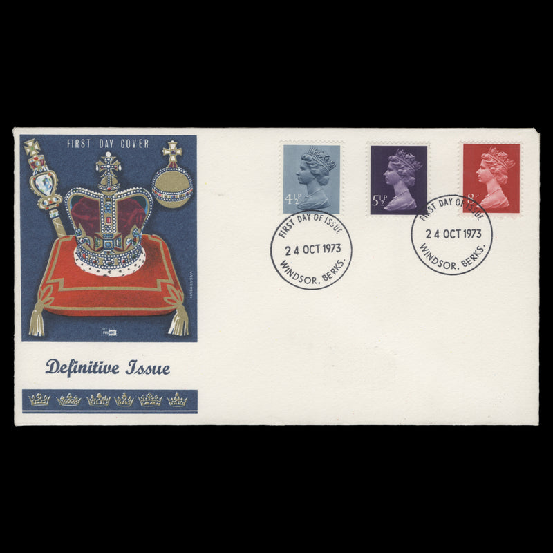 Great Britain 1973 Definitives first day cover, WINDSOR