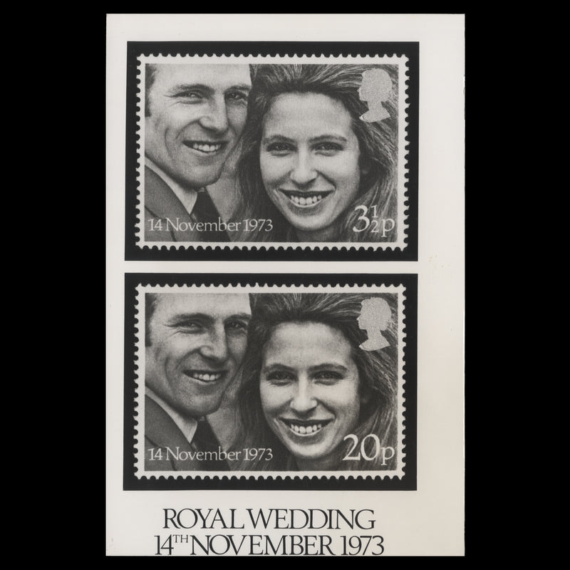 Great Britain 1973 Royal Wedding photographic placard