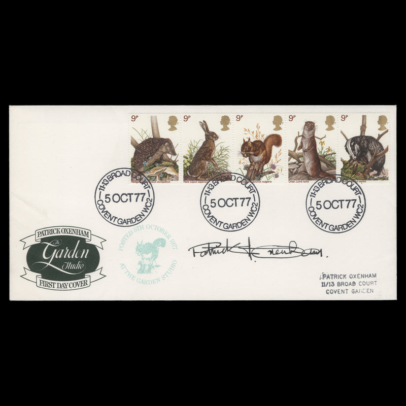 Great Britain 1977 British Wildlife first day cover signed by stamp designer