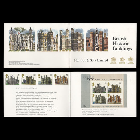 Great Britain 1978 British Architecture presentation folder