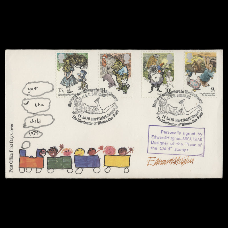Great Britain 1979 Year of the Child first day cover signed by Edward Hughes