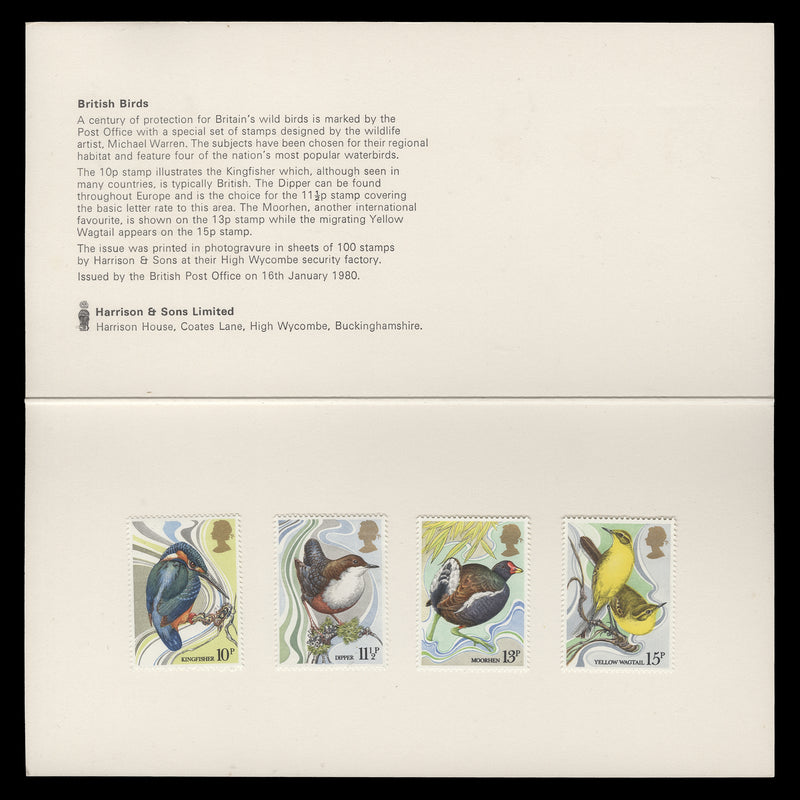 Great Britain 1980 Wild Bird Protection Act presentation folder