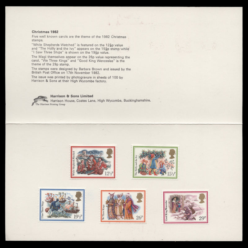 Great Britain 1982 Christmas presentation folder
