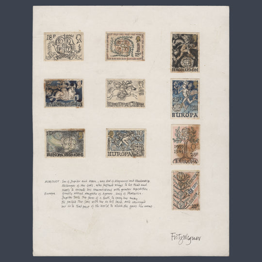 Great Britain 1984 CEPT Anniversary/European Parliament Elections essays