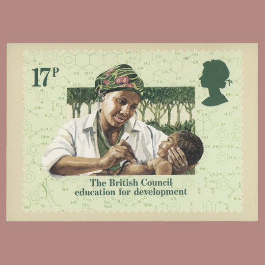 Great Britain 1984 British Council Anniversary PHQ card signed by designer