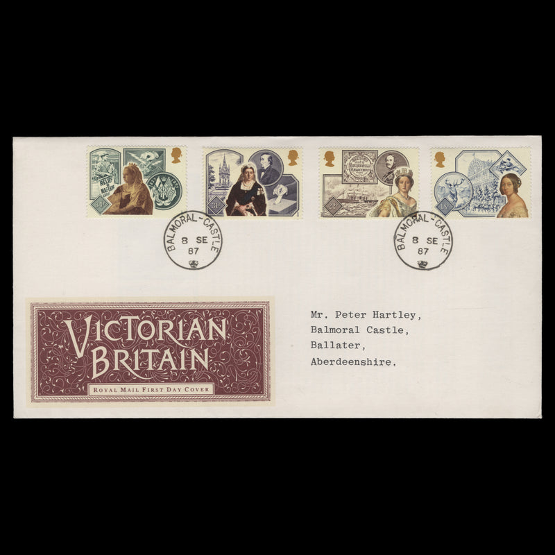 Great Britain 1987 Queen Victoria Accession first day cover, BALMORAL-CASTLE