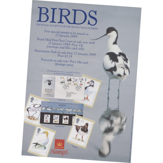 Great Britain 1989 RSPB Centenary A3 publicity poster