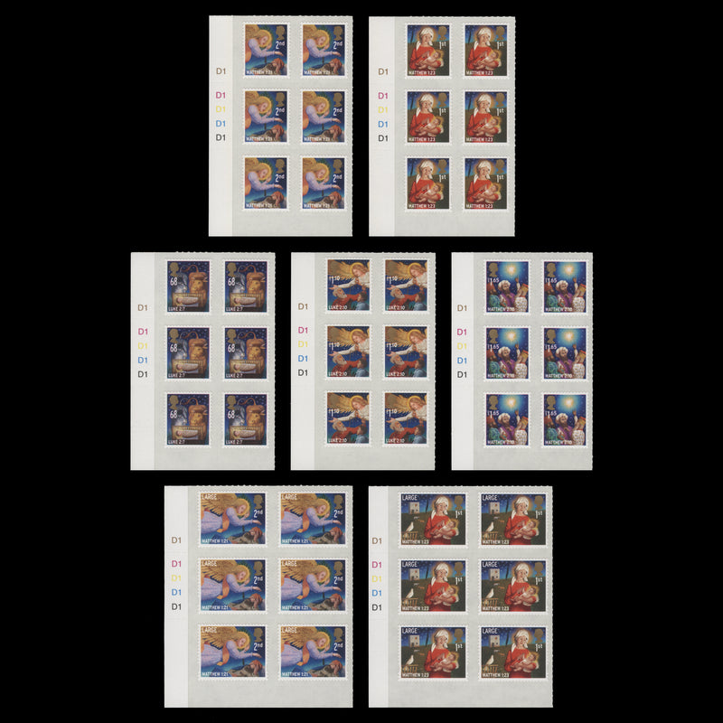 Great Britain 2011 (MNH) Christmas cylinder blocks