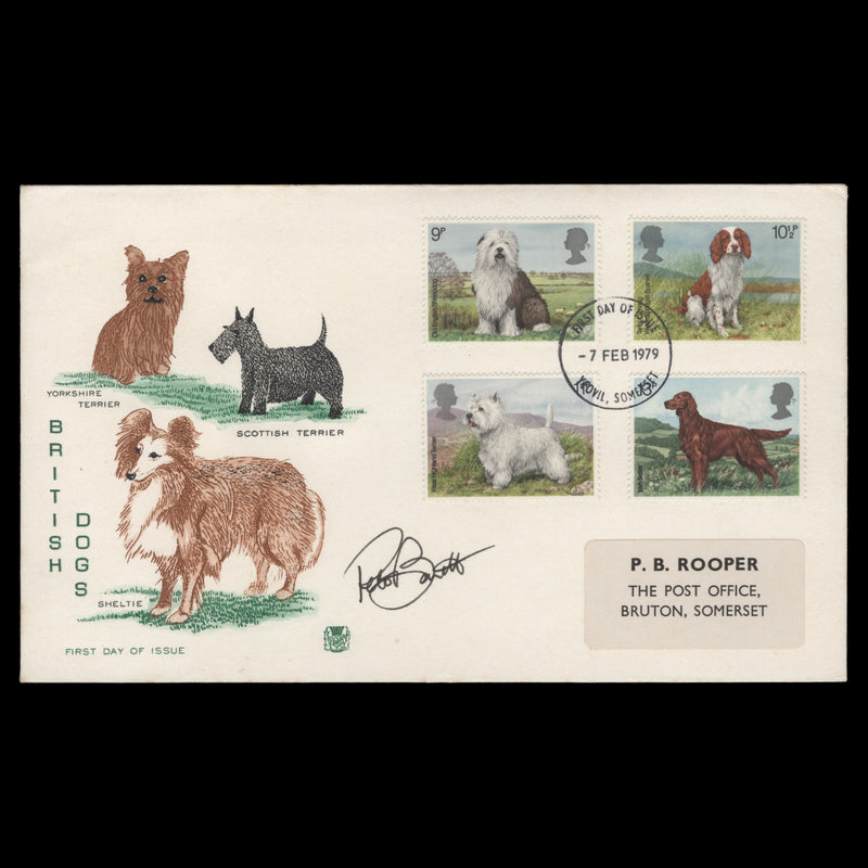 Great Britain 1979 British Dogs first day cover signed by designer
