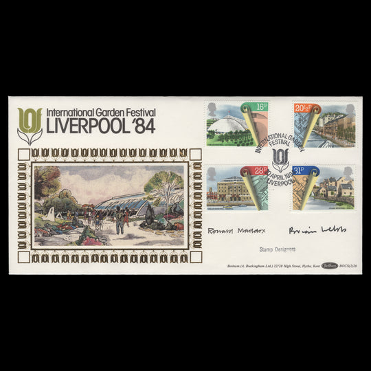 Great Britain 1984 Urban Renewal first day cover signed by designers