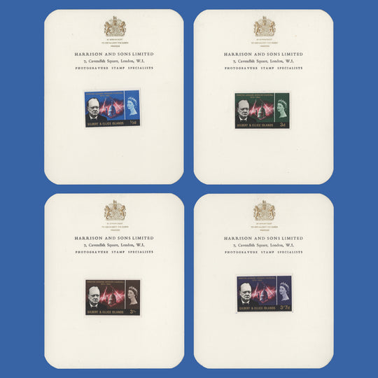 Gilbert & Ellice Islands 1966 Churchill Commemoration imperf proofs