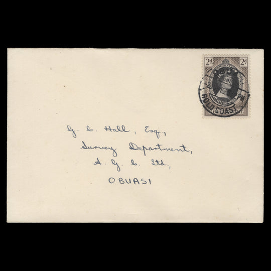 Gold Coast 1953 (FDC) 2d Coronation, OBUASI