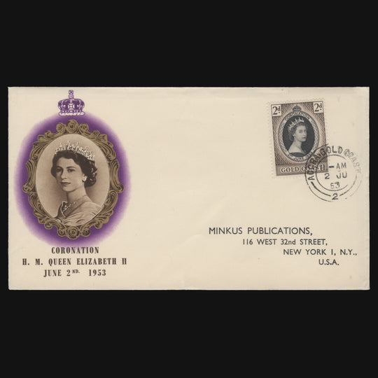 Gold Coast 1953 (FDC) 2d Coronation, ACCRA