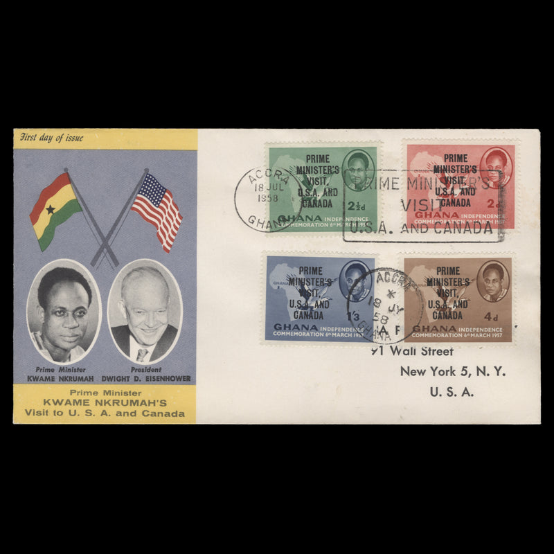 Ghana 1958 Prime Minister's Visit first day cover, ACCRA