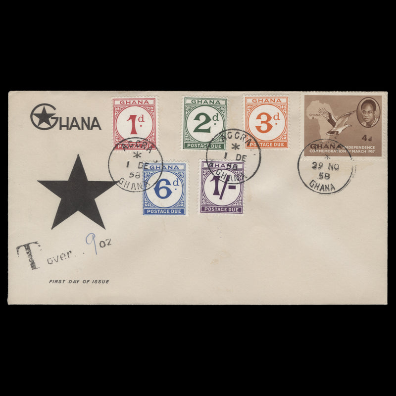 Ghana 1958 (FDC) Postage Dues, ACCRA