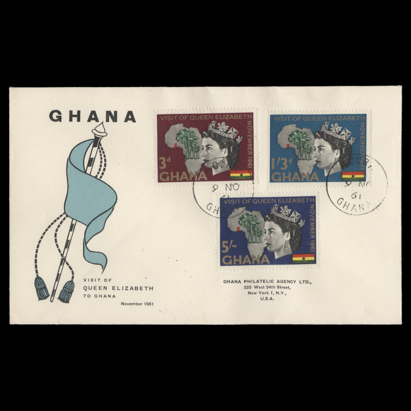 Ghana 1961 Royal Visit fist day cover, ACCRA