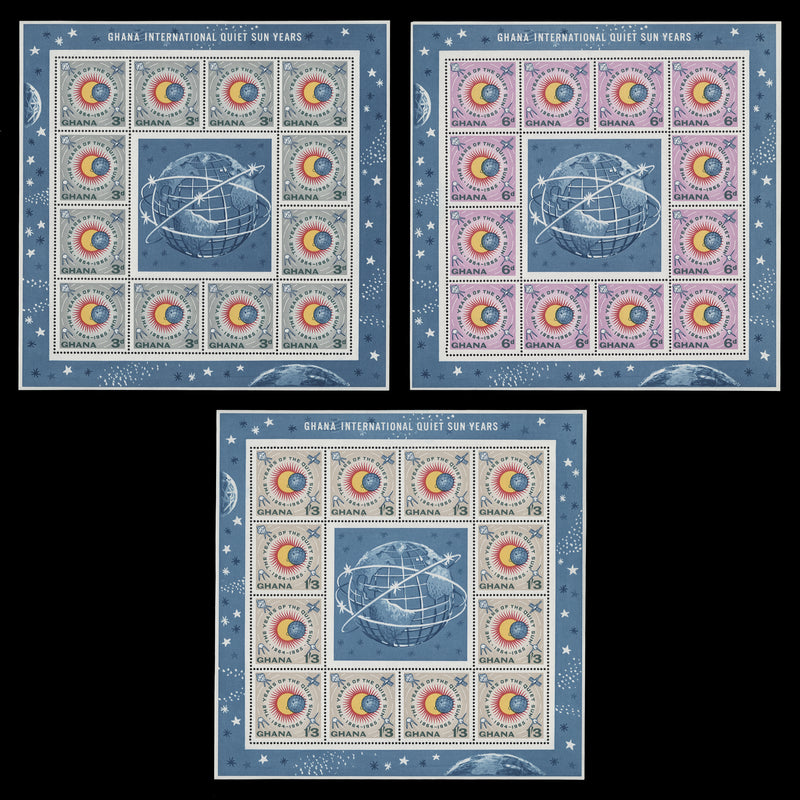 Ghana 1964 (MNH) International Quiet Sun Years sheetlets